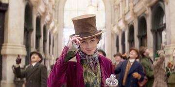 Wonka, con Timothée Chalamet.