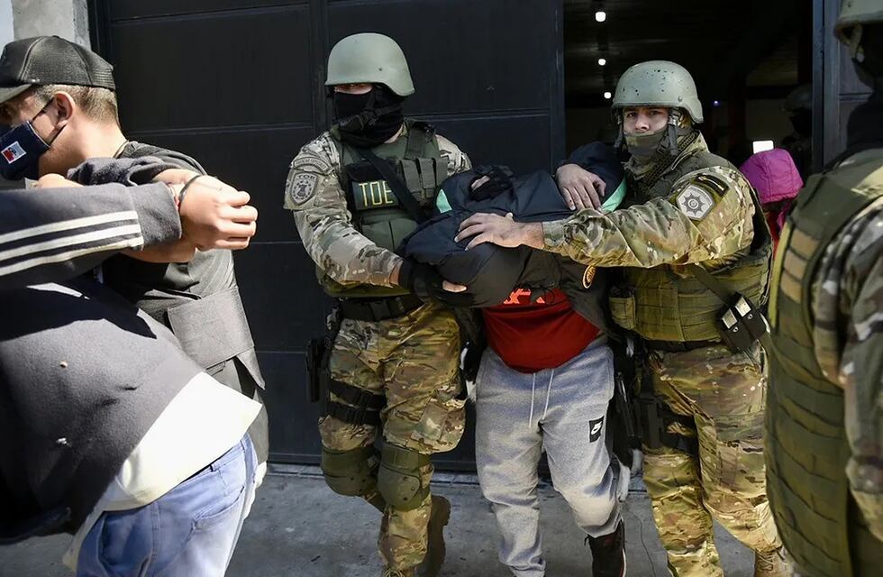 Pintada en Rosario pediendo la liberación del “Viejo” Cantero, exlíder de Los Monos