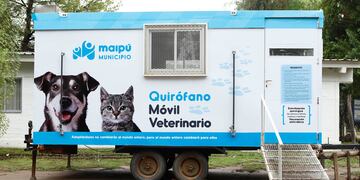Así seguirá funcionando el móvil veterinario de Maipú hasta fin de año.