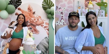 Selvático, con jirafas y todos los lujos: así fue el baby shower de Maypi Delgado.