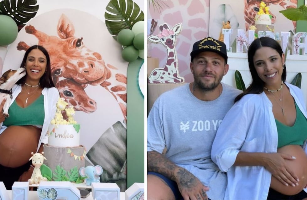 Selvático, con jirafas y todos los lujos: así fue el baby shower de Maypi Delgado