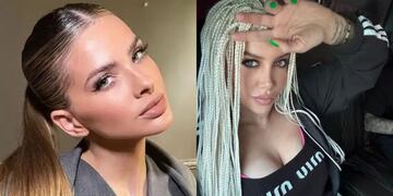 La China Suárez apuntan contra quienes la acusan de copiarse de Wanda Nara.