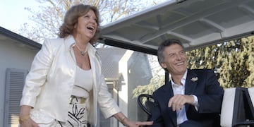 Alicia Blanco Villegas y Mauricio Macri