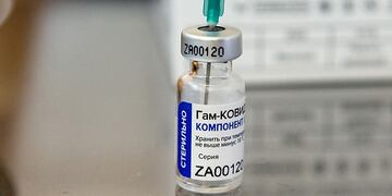 La Sputnik V, la primera vacuna en llegar al país.