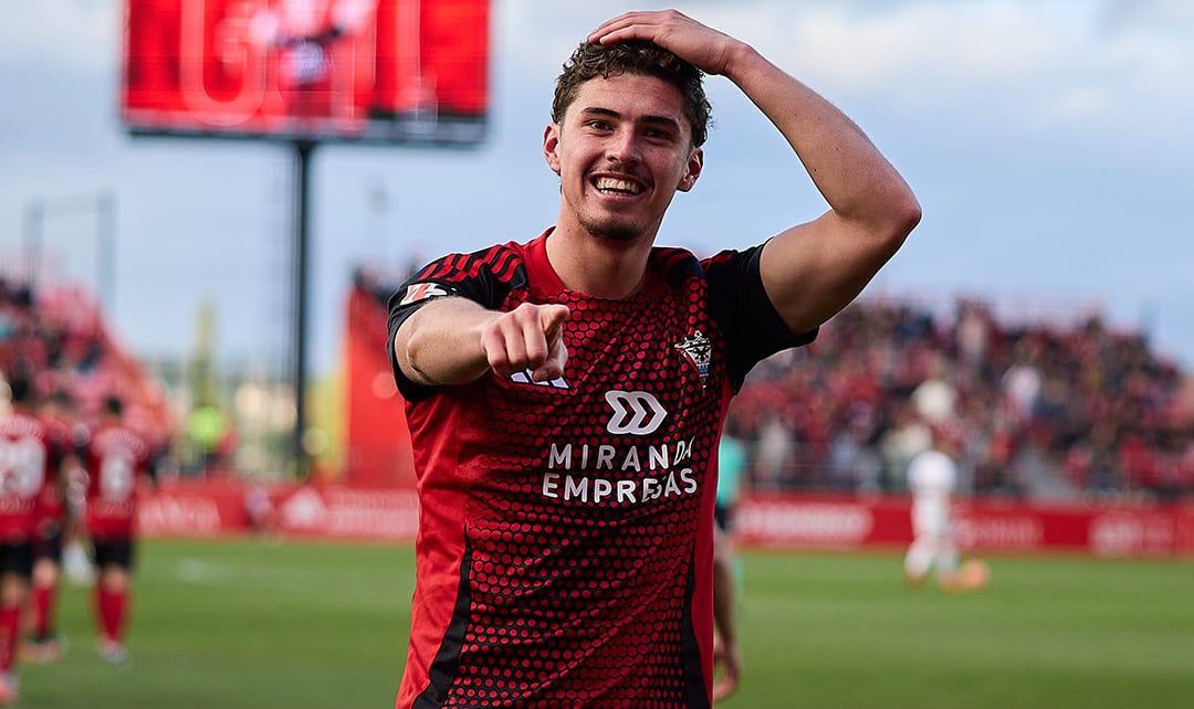 Joaquín Panichelli, delantero cordobés de moda en Europa. (Prensa Mirandés).