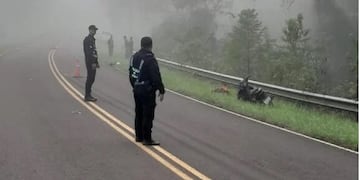 Motociclista herido tras chocar contra un animal en Montón Grande.