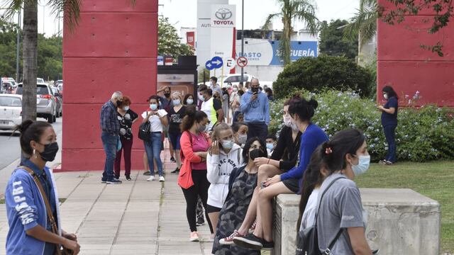 Centro de testeo CPC Monseñor Pablo Cabrera. (Ramiro Pereyra/ La Voz)