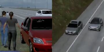 Las imágenes muestran paso a paso cómo ocurrió todo y la conducción temeraria de Alan Amoedo.