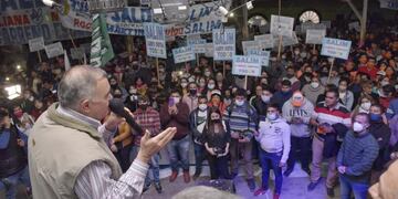 Jaldo participó en un multitudinario acto en Famaillá.