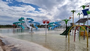 El nuevo parque acuático de Miramar de Ansenuza. (Gentileza)