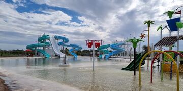 El nuevo parque acuático de Miramar de Ansenuza. (Gentileza)