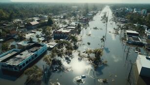 Foto hecha con inteligencia artificial. ¡Alerta! Estas ciudades de Argentina podrían quedar debajo del agua en 2100