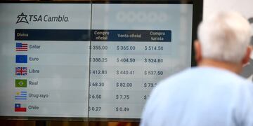 Cotización de dólar. (Ramiro Pereyra / La Voz)