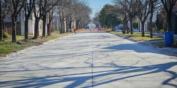 Calle Salta (S) pavimentada en Humberto Primo