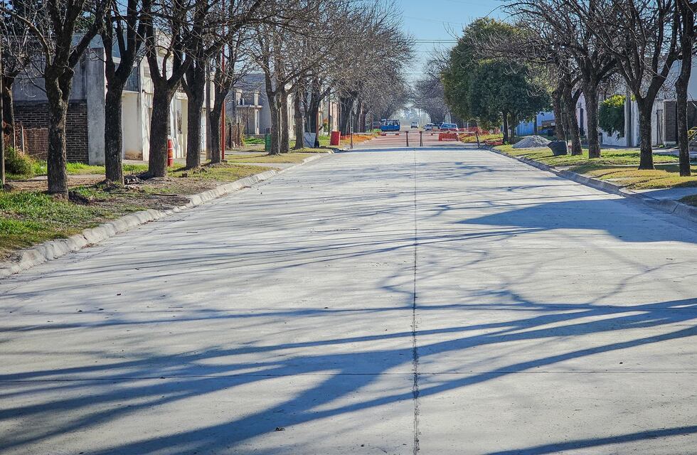 Humberto Primo: culminó la pavimentación de una calle