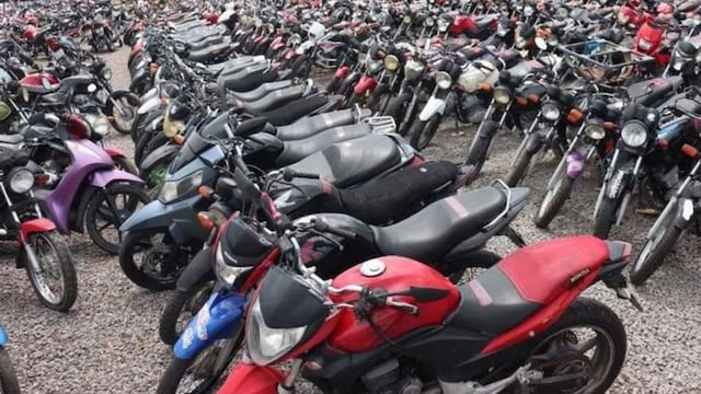 Rematarán 70 motocicletas en Córdoba.