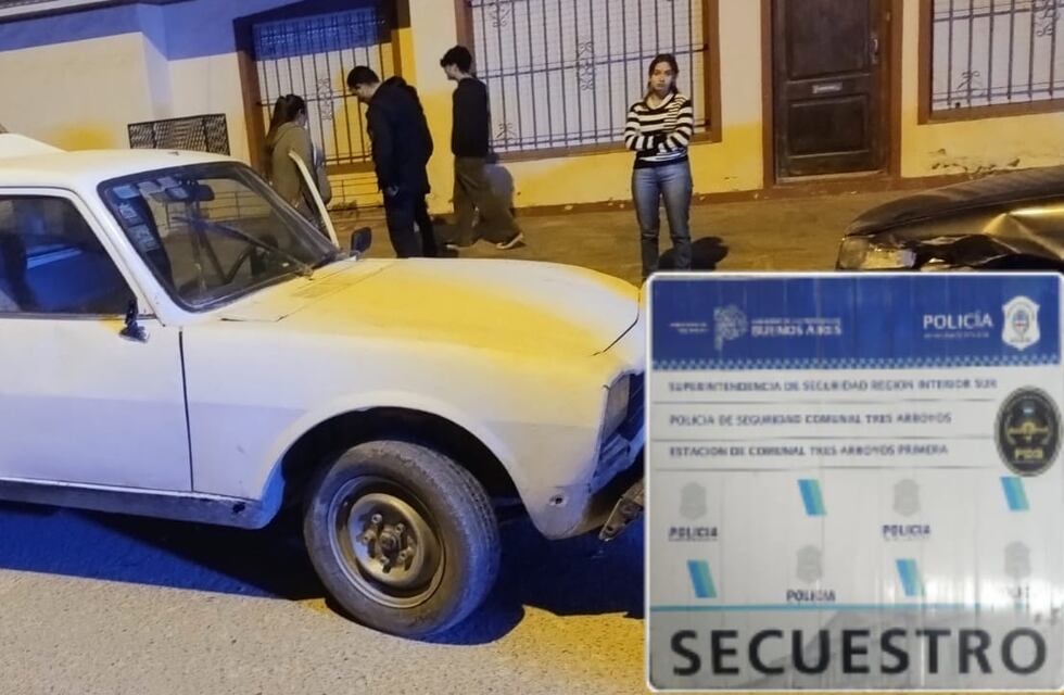Chocó en un auto con prohibición para circular, agredió a piedrazos al personal policial y fue aprehendido