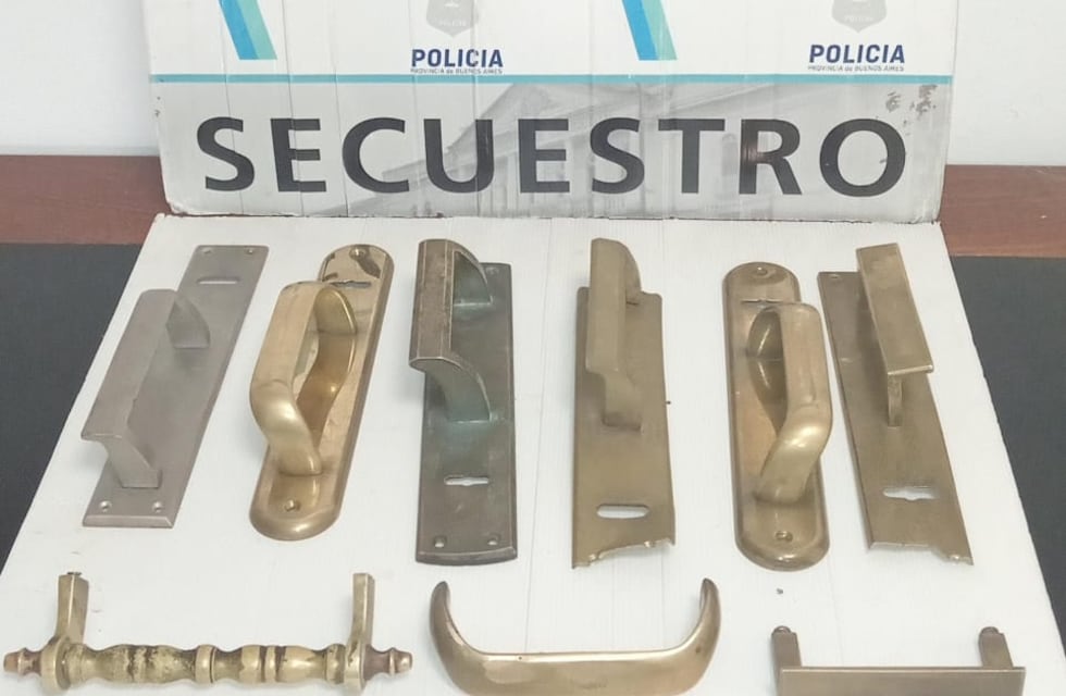 Aprehendido en Tres Arroyos por hurto de picaportes