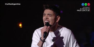 El sanjuanino Nicolás Olivieri compitió en los Knockouts pero no quedó en La Voz Argentina