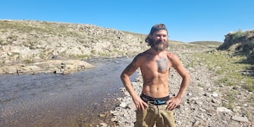 Luke, el australiano que fue a buscar oro a La Carolina, San Luis.