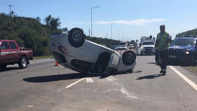 Accidente en autopista Córdoba-Carlos Paz.