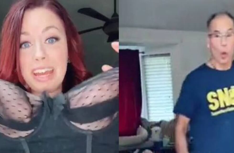 Esta mujer quiso sorprender a su novio en ropa interior pero en cambio la sorprendió su suegro