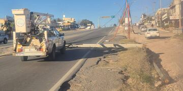 Temporal de viento causó cortes de luz y demoras en la ruta 38 en Punilla