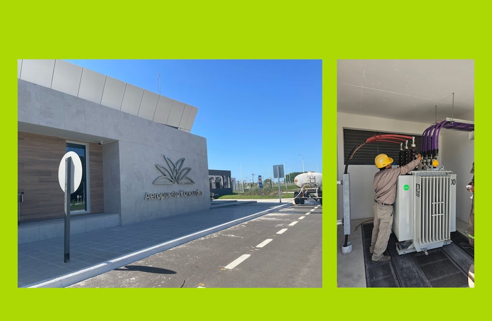 El nuevo Aeropuerto de Concordia ya cuenta con conexión eléctrica gracias al financiamiento provincial