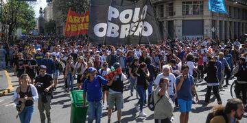 La marcha a Plaza de Mayo. Foto Federico Lopez Claro
