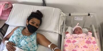 Nació a las 2.47 de la madrugada en el Hospital Materno Infantil.