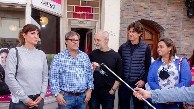 Ferrarello, Larreta, Álvarez, Mandagarán y Lousteau (Foto: Héctor García)