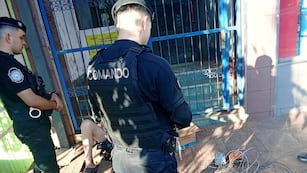 Detuvieron a un hombre por robar cables del tendido eléctrico en Eldorado.