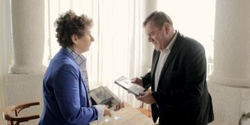 Es la primera vez que un intendente de la ciudad recibe la visita oficial de la máxima autoridad de esa Embajada.