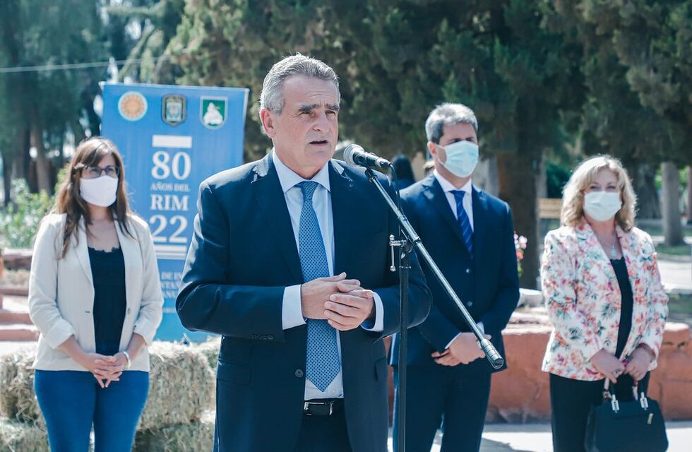 En su visita a San Juan, el ministro Rossi reconoció la labor del Ejército tras el terremoto