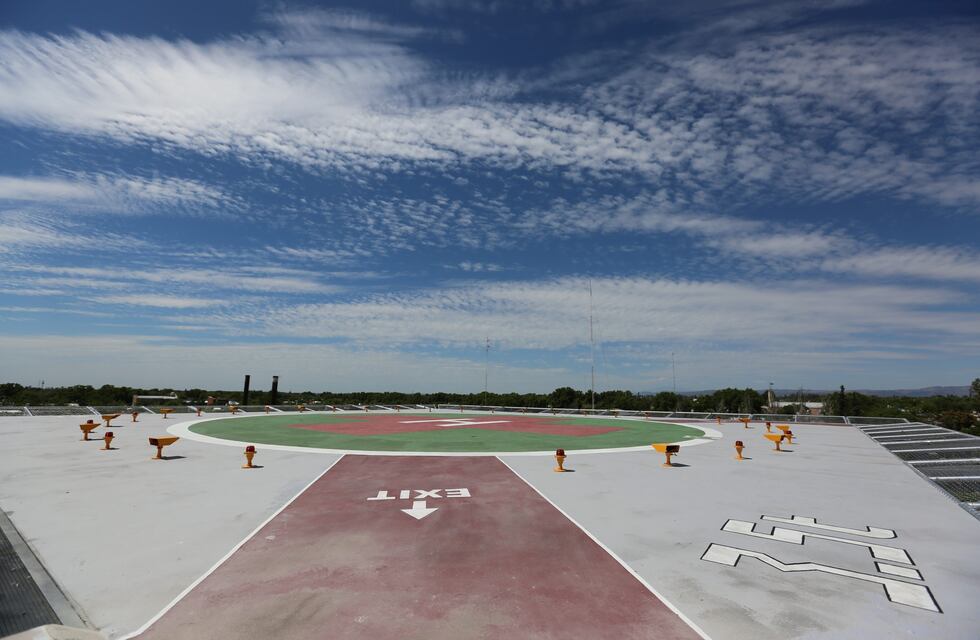 El primer helipuerto del interior del país está en el hospital Schestakow
