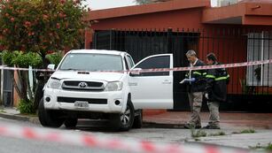 Asesinaron al albañil Juan Carlos Luna, en barrio Comercial, para robarle su camioneta. (Ramiro Pereyra / La Voz)