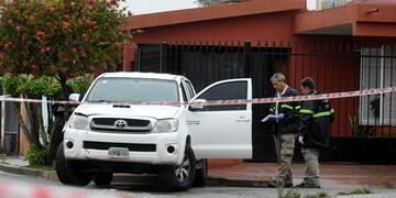 Asesinaron al albañil Juan Carlos Luna, en barrio Comercial, para robarle su camioneta. (Ramiro Pereyra / La Voz)