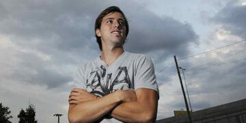 Christian Bernardi se fue de Instituto a Colón por la venta de la mitad del pase. Puede haber un conflicto por su partida a Brasil (Foto: Facundo Luque).