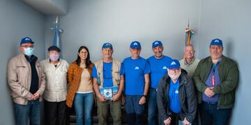 Pilotos del raid de Aeroposta fueron recibidos en Río Grande.