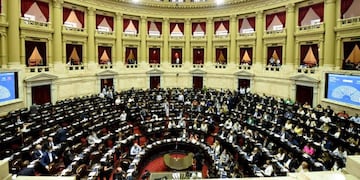 El recinto de Diputados durante la sesión por el Presupuesto (Foto: HCDN)
