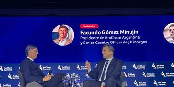 El ministro de Economía, Sergio Massa, en AmCham Summit 2023. Foto: AmCham Argentina.