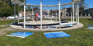 Gonzales Chaves: La pérgola del Museo Histórico ingresa en su tramo final