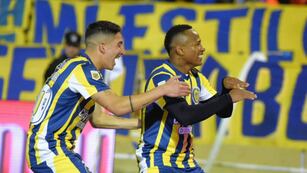 Jaminton Campaz marcó el gol de la victoria frente al Globo.