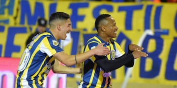 Jaminton Campaz marcó el gol de la victoria frente al Globo.