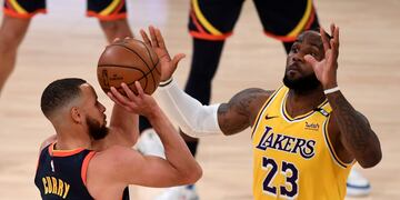 Los Angeles Lakers vencieron a Golden State Warriors.