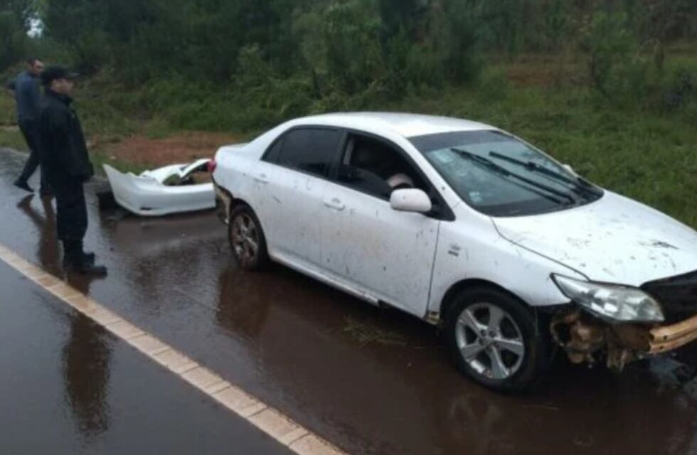 Accidente vial en San Pedro: un automóvil despistó