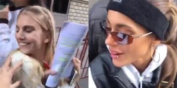La joven le pidió un autógrafo y Tini se llevó los apuntes. "¡Rindo mañana!", le gritó.