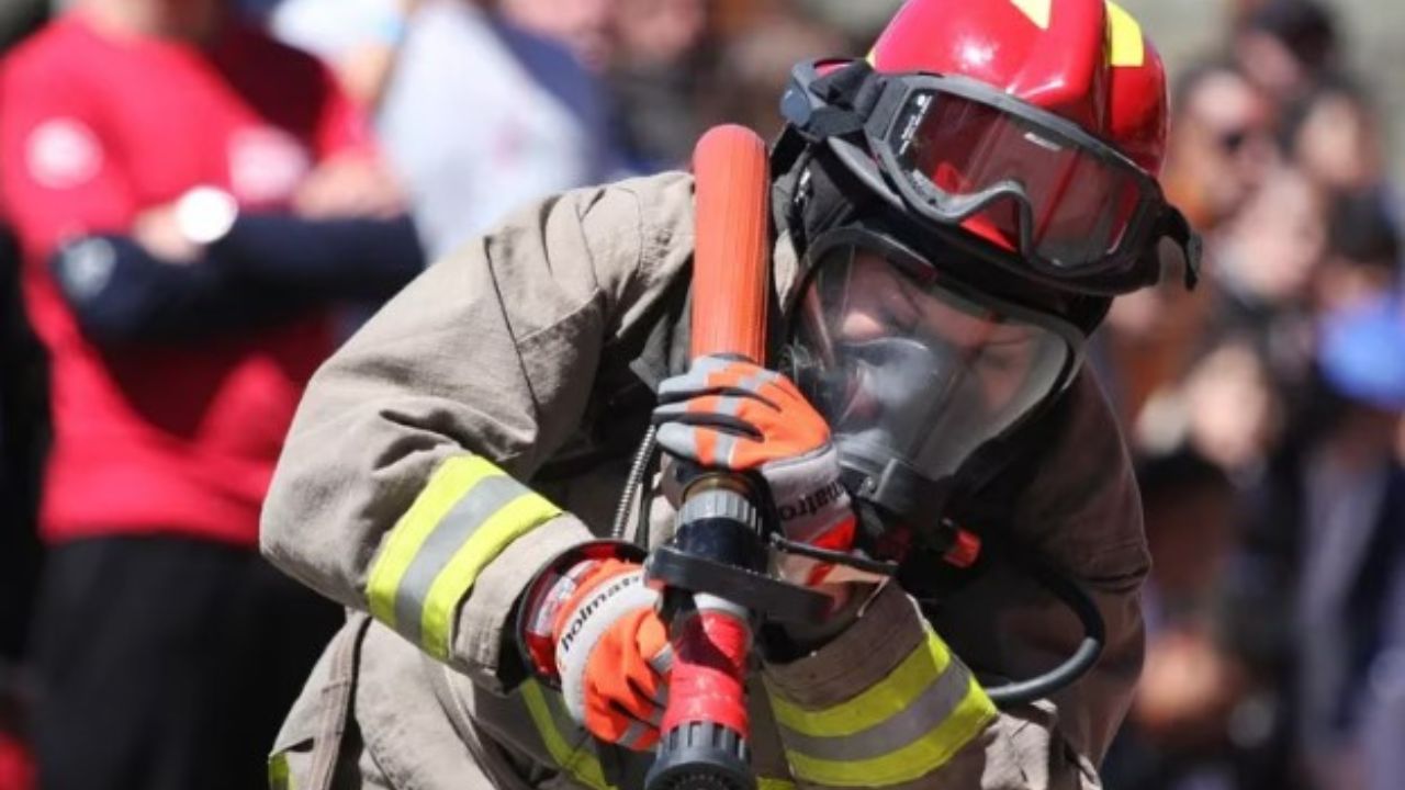 Una bombera voluntaria se metió dentro de un árbol milenario en la Patagonia para salvarlo del fuego