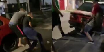 Testigos filmaron la golpiza al ladrón con sus celulares y compartieron el video en las redes sociales.
