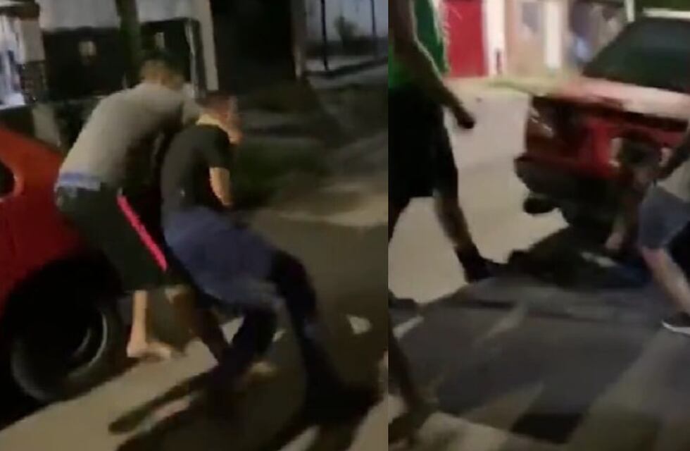 Video: vecinos redujeron a golpes a un ladrón luego de encontrarlo robando en una casa